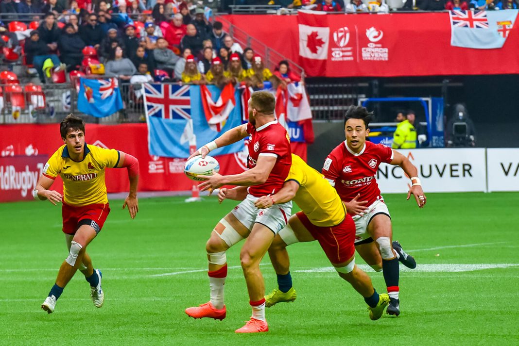 Canada Sevens Day2; Canada vs Spain on March 8, 2020 at BC Place