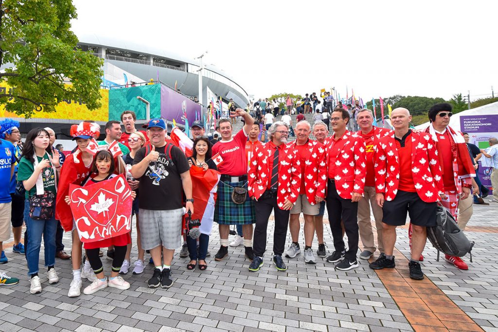 Fans for Team Canada, Fukuoka, Sep 26, 2019