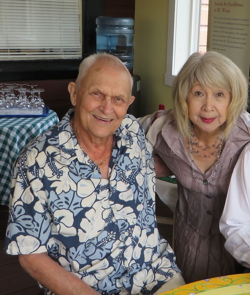 ビクトリア市在住の長崎の原爆体験者、Rudi Hoensonさんと坂本千家紀子（みちこ）さん
