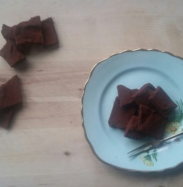 「アボカド生チョコ」 ナダで楽しむ食の世界。生クリームの代わりに熟れたアボカドを使った生チョコ。