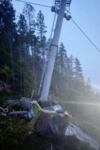 Sea to Sky Gondra falls on the ground; Photo by Squamish RCMP