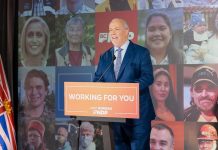 BC NDPが圧勝で過半数越え:BC州選挙 BC NDP leader John Horgan after election; Photo from BC NDP flickr