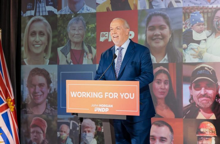 ホーガン首相に首のしこり。明日手術 BC NDP leader John Horgan after election; Photo from BC NDP flickr