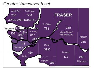 BC州で600人超、全国で12月に1日1万人の可能性 Covid-19 Greater Vancouver Inset unil 10 31 2020 by BCCDC