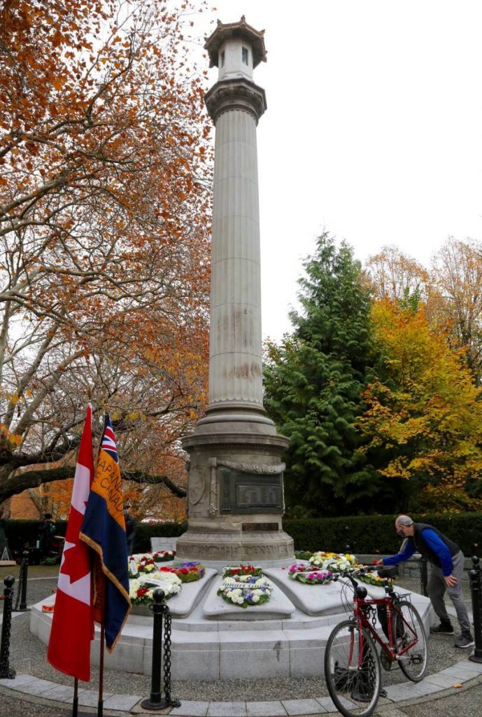 The Japanese Canadian War Memorial in Stanley Park, Vancouver, BC; Photo by ©︎Toru Furukawa/ The Vancouver Shinpo