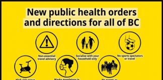 BC州規制を1月8日まで延長 BC restriction Extended; by the Government of BC