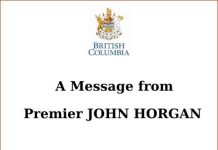 A New Year Message from Premier of the Province of British Columbia John Horgan