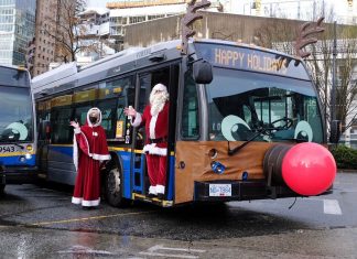 今年も登場、トランスリンクのトナカイバス トランスリンクのトナカイバス Photo Courtesy: TransLink
