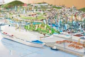 A scale model of Ōfunato City, Iwate Prefecture. Photo: Tatsuya Fuji.