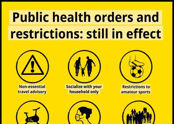 BC州新型コロナ新規感染者数最多を更新、ブラジル変異株拡大の懸念も 公衆衛生命令の延長を示すツィート。©The Government of British Columbia