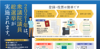 第49回 衆議院議員総選挙における在外投票の実施について 在バンクーバー総領事館選挙ポスター