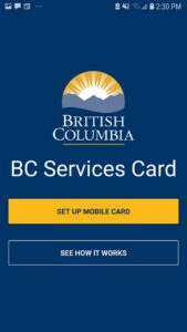 BC サービスカードをスマホにセットアップ ©The Vancouver Shinpo