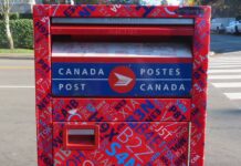 カナダポスト労働組合全面ストへ、政府の郵便局改革計画に反発 カナダポストの郵便ポスト。File photo by Japan Canada Today