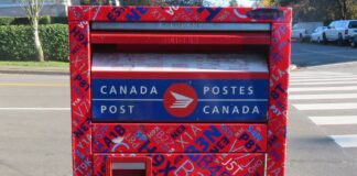 カナダポストが業務再開、ただし未配達分処理に時間が必要 カナダポストの郵便ポスト。File photo by Japan Canada Today