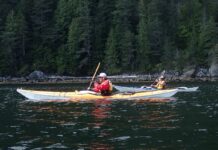 ご近所再発見!ハウサウンドでシーカヤック ハウサウンドでカヤック。©Hideo Noguchi
