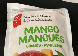 冷凍マンゴー、A型肝炎ウイルスでリコール 冷凍マンゴーがリコールに。Photo courtesy of Canadian Food Inspection Agency