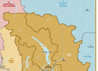 アボツフォード、ミッション以東のフレイザーバレーで規制強化 Fraser Health Eastにあたる地域。Photo courtesy of Government of BC