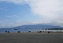 コロナ禍の日本を脱出してのカナダ留学 キツラノビーチ。Photo by Keiko Nishikawa