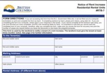 BC州、家賃の値上げ凍結解除へ 家賃の値上げは州指定の用紙で通知する。©the Vancouver Shinpo