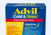 Advil風邪薬がリコールに リコールになったAdvilの風邪薬。Photo courtesy of Health Canada