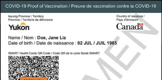 カナダで全国共通のワクチンパスポート導入へ 全国版ワクチンパスポートの見本。Photo courtesy of Government of Canada
