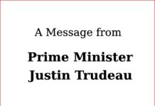 A Message from Prime Minister Justin Trudeau