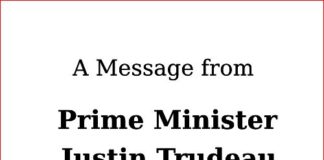 A Message from Prime Minister Justin Trudeau