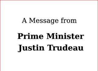 A Message from Prime Minister Justin Trudeau