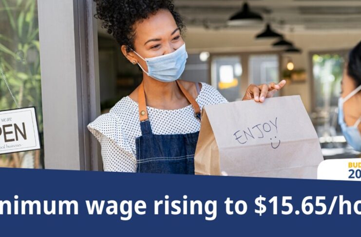 BC州が最低賃金引上げへ Minimum wage increases tied to inflation support workers, families. Photo courtesy of Province of British Columbia