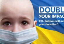 トロントの病院がウクライナの小児がん患者を受け入れ ウクライナの小児がん患者への募金活動も行っている。Photo by The Montreal Children’s Hospital Foundation website