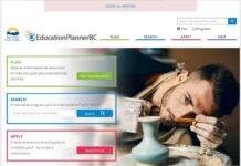 ワークショップ「BC州における高校卒業後の教育」開催 Education Planner BCのウェブサイト。©The Vancouver Shinpo