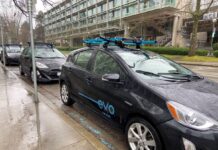 カーシェアリングのEvo、バーナビーの一部地域にエリア拡大 車を別の場所に返却できるワンウェイサービスのEvo。File photo by Japan Canada Today