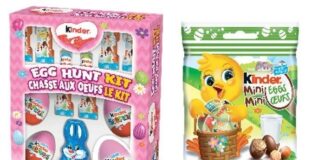 「キンダーサプライズ」や「キンダー」ブランドのチョコエッグが一部、リコール キンダーチョコレートがリコール。Photo from The Government of Canada Website