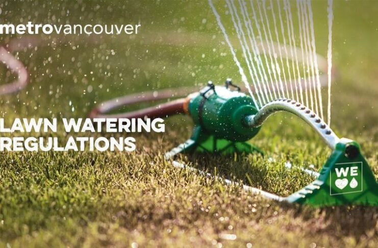 シャワーは短時間に、水道栓は閉めること、干ばつを受けて州政府が節水を要請 芝生の水まき規制が5月1日から始まる。Photo from Metro Vancouver Facebook