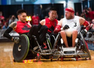 東京パラリンピックで活躍した選手がリッチモンドに!車いすラグビー国際大会カナダカップ6月開催 ウィルチェアーラグビー国際大会カナダカップ2018年大会。Photo provided by Wheelchair Rugby Canada