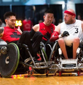 東京パラリンピックで活躍した選手がリッチモンドに!車いすラグビー国際大会カナダカップ6月開催 ウィルチェアーラグビー国際大会カナダカップ2018年大会。Photo provided by Wheelchair Rugby Canada