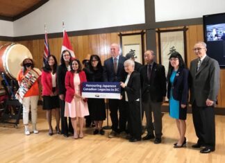 BC州政府、日系カナダ人コミュニティに1億ドル ブリティッシュ・コロンビア州リッチモンド市スティーブストンで。2022年5月21日