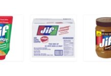 Jifのピーナッツバターがリコールに Jiffのピーナッツバターがリコールに。Photo from Canadian Food Inspection Agency Website