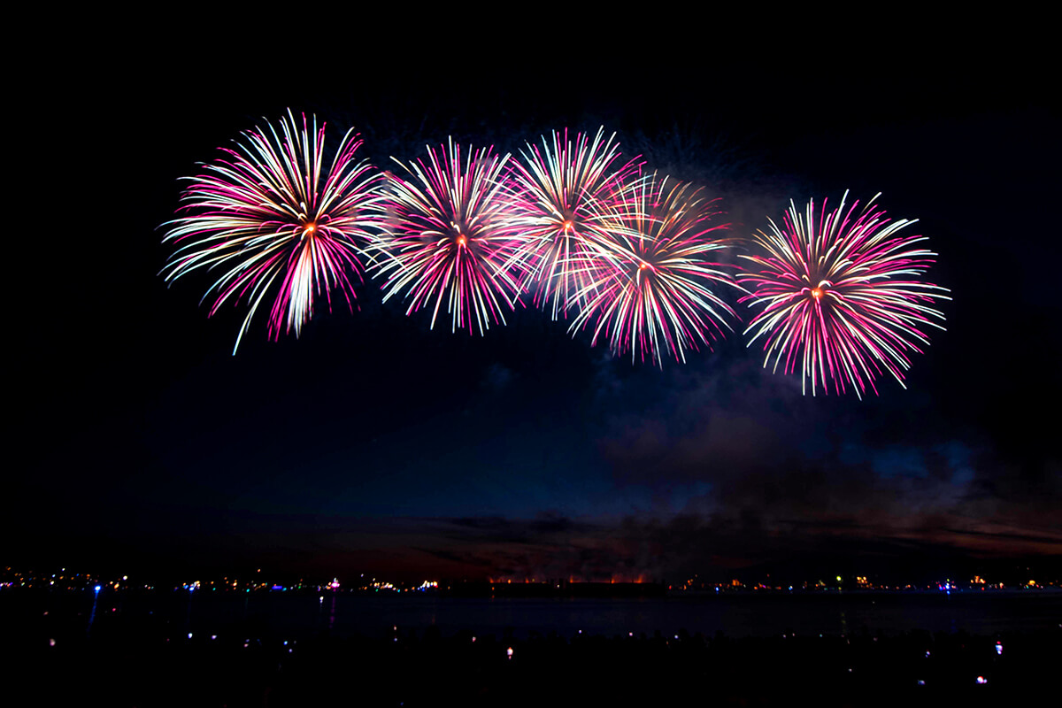 Team Japan of Honda Celebration of Light. July 23, 2022, English Bay, Vancouver, BC; Photo by ©Koichi Saito