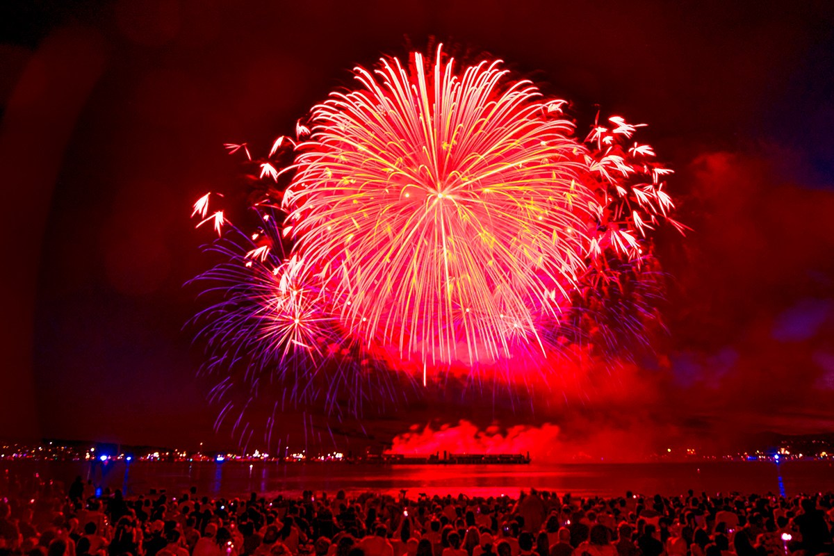 Team Japan of Honda Celebration of Light. July 23, 2022, English Bay, Vancouver, BC; Photo by ©Koichi Saito