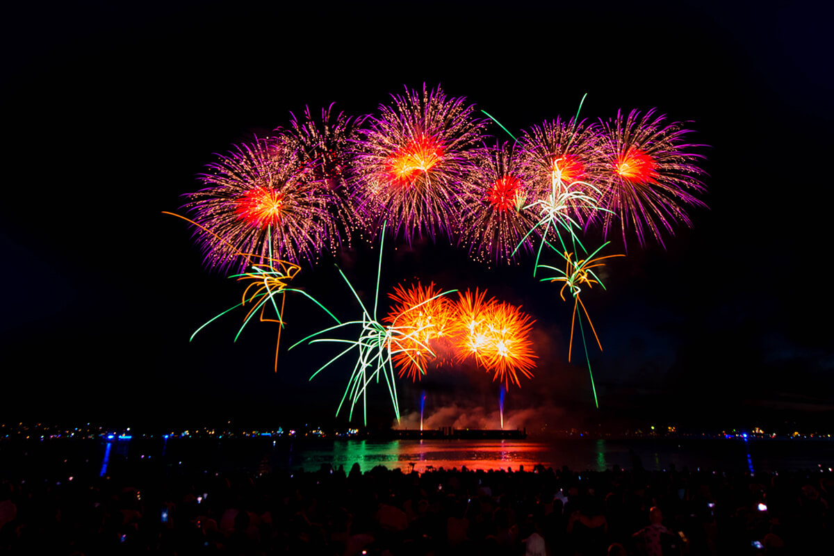 Team Japan of Honda Celebration of Light. July 23, 2022, English Bay, Vancouver, BC; Photo by ©Koichi Saito