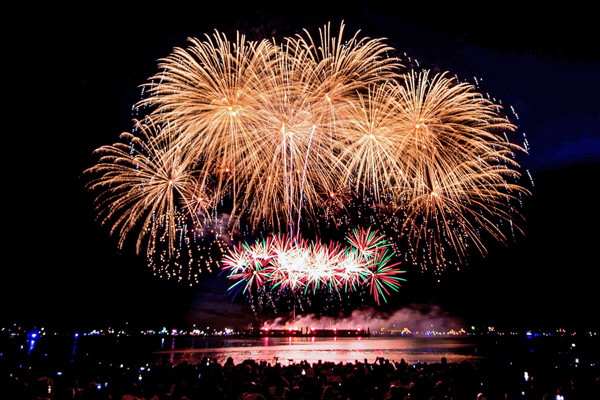 Team Japan of Honda Celebration of Light. July 23, 2022, English Bay, Vancouver, BC; Photo by ©Koichi Saito