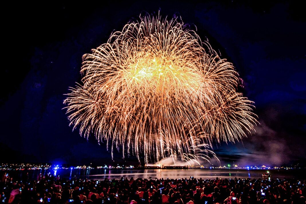 Team Japan of Honda Celebration of Light. July 23, 2022, English Bay, Vancouver, BC; Photo by ©Koichi Saito