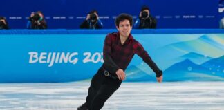 「日系5世、高祖父はカナダへの日本移民第一号とされている永野万蔵」キーガン・メッシング選手インタビュー(後編) キーガン・メッシング選手、北京五輪、男子フリー。2022年2月10日、中国・北京。Photo by Greg Kolz/Skate Canada