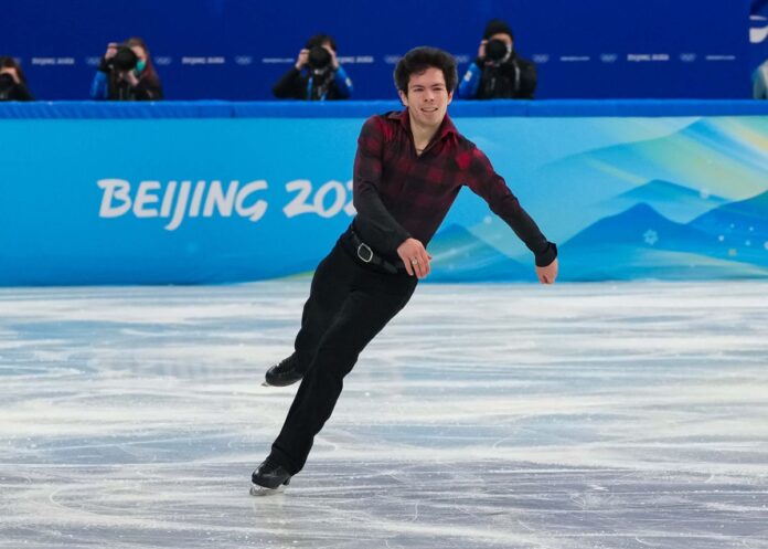 キーガン・メッシング選手、北京五輪、男子フリー。2022年2月10日、中国・北京。Photo by Greg Kolz/Skate Canada