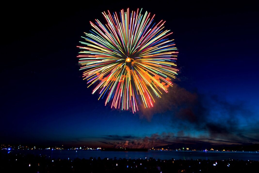 Team Japan of Honda Celebration of Light. July 23, 2022, English Bay, Vancouver, BC; Photo by ©Koichi Saito