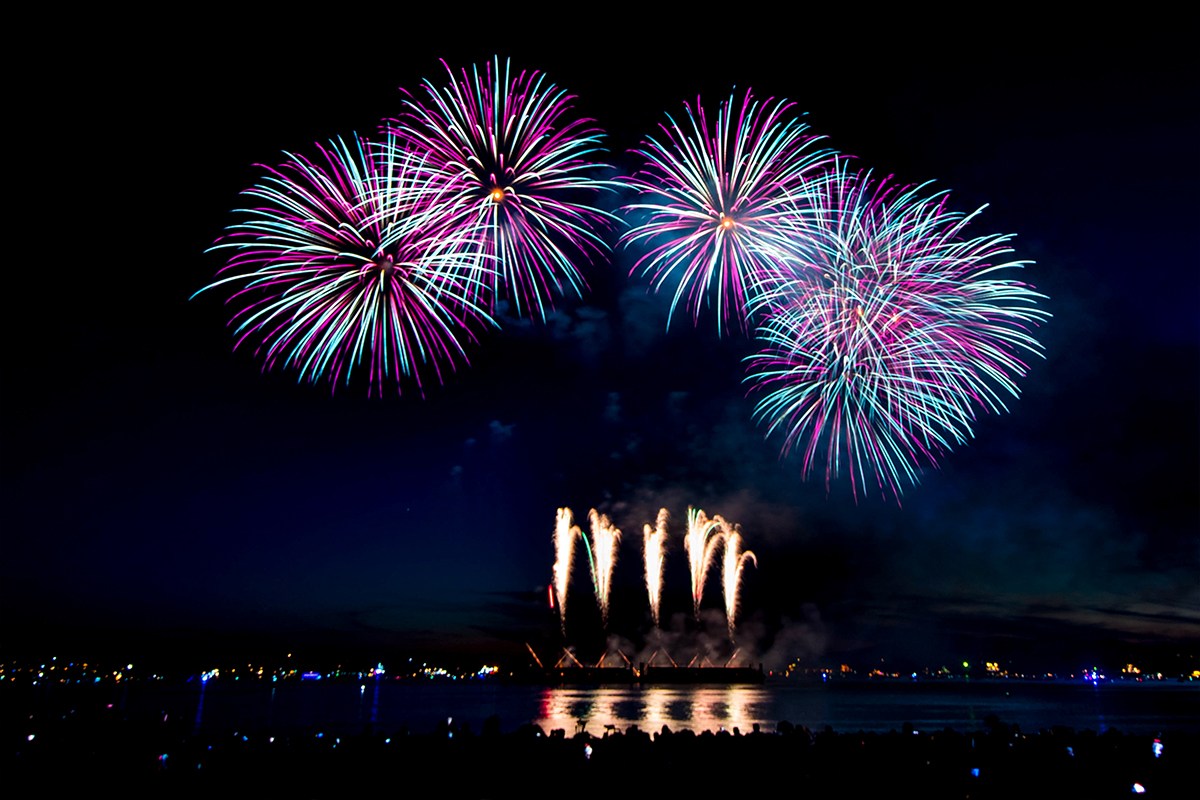 Team Japan of Honda Celebration of Light. July 23, 2022, English Bay, Vancouver, BC; Photo by ©Koichi Saito