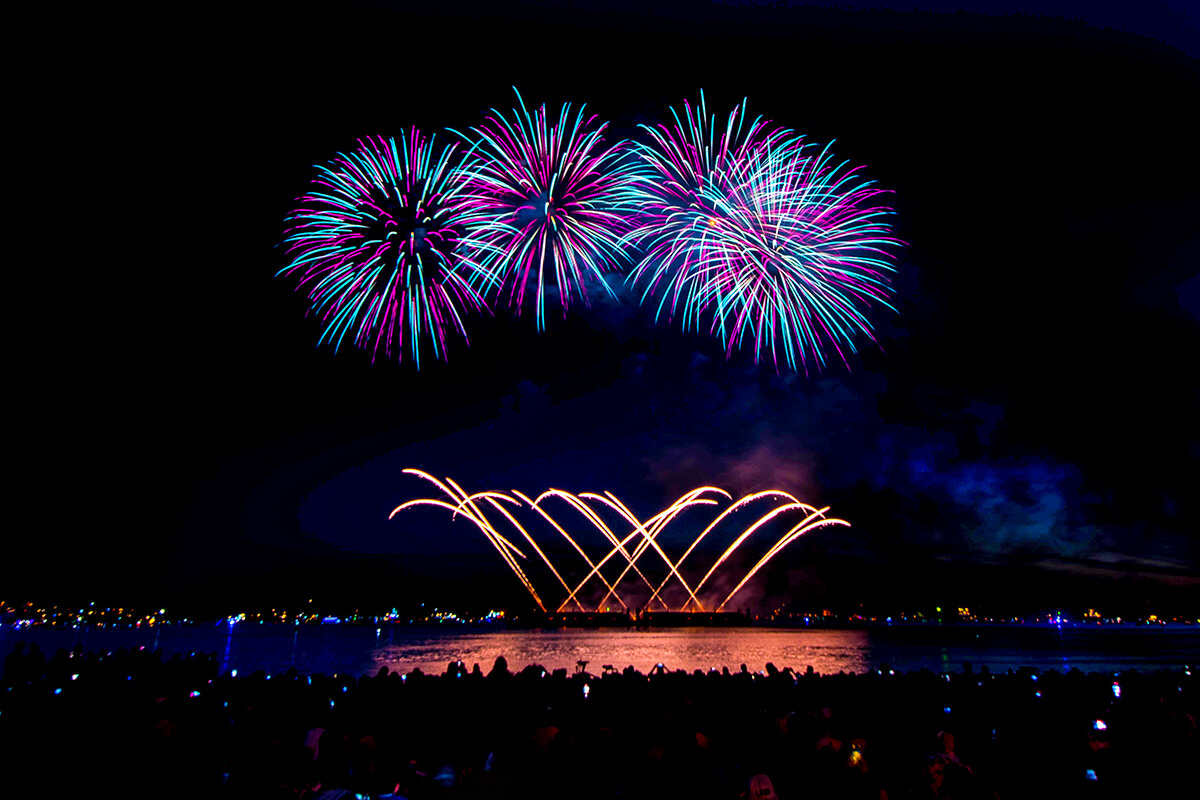 Team Japan of Honda Celebration of Light. July 23, 2022, English Bay, Vancouver, BC; Photo by ©Koichi Saito