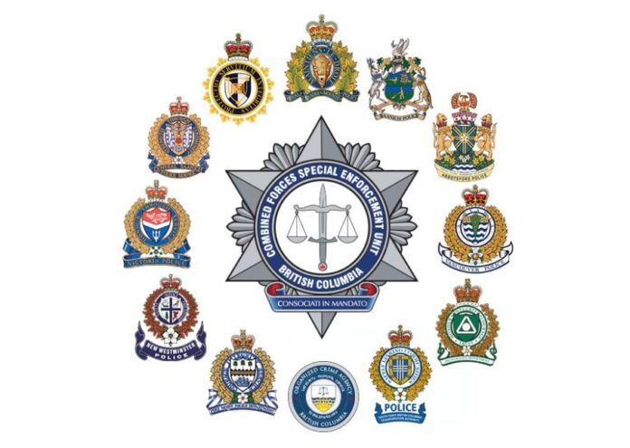 The Combined Forces Special Enforcement Unit of British Columbia logo from BC RCMP website