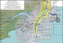 カナダ政府、ハリケーン上陸のノバスコシア州にカナダ軍を派遣 Image from The Canada Hurricane Centre Twitter